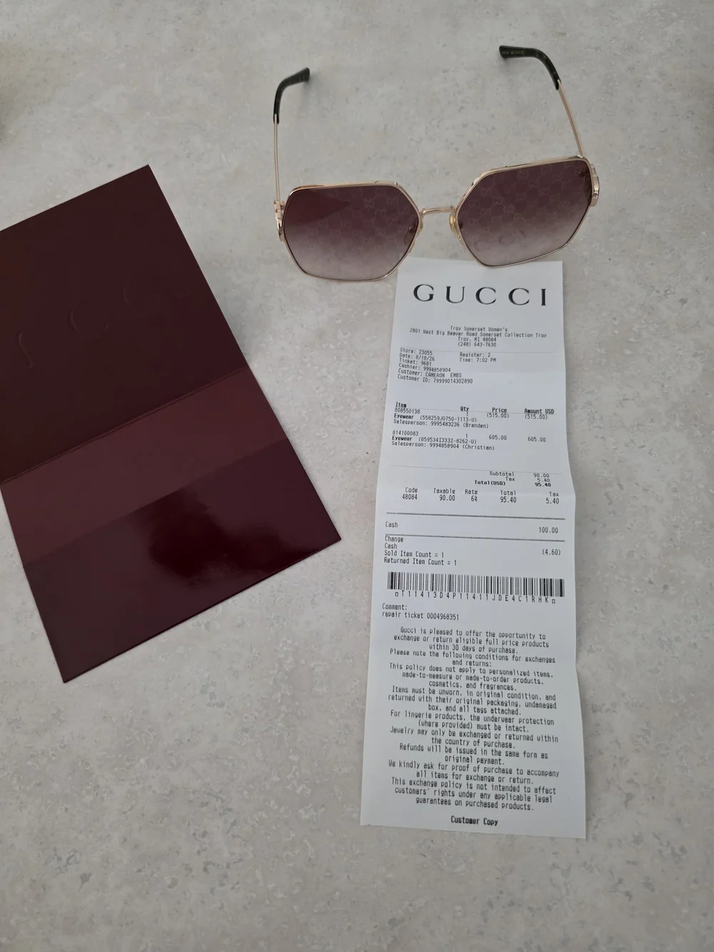 Gucci authentic brand